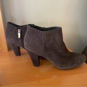 BCBGeneration Brown Brushed Python Booties - Size 7